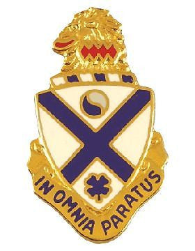 0114 Infantry Unit Crest (In Omnia Paratus)