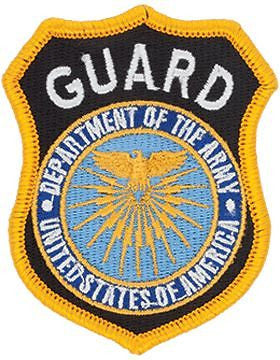 Department Of Army Guard Full Color Hat Size Patch (P-DOA GUARD/2)