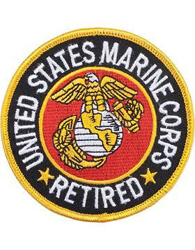 N-139 United States Marine Corps Retired Patch 3 1/2"