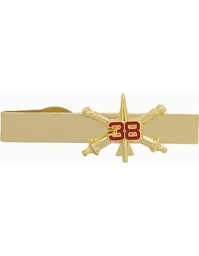 No-Shine (NS-TB-RO-ADA-038) 38th Air Defense Artillery BOS Officer Tie Bar