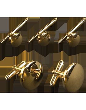 No-Shine (NS-475) Stud and Cuff Link Set