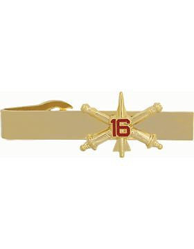 No-Shine (NS-TB-RO-ADA-016) 16th Air Defense Artillery BOS Officer Tie Bar