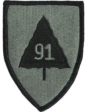 0091 Infantry Divison ACU Patch with Fastener (PV-0091A)