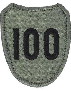 0100 Infantry Division ACU Patch with Fastener (PV-0100A)