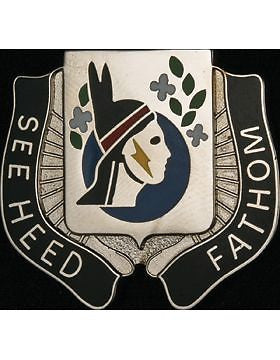 0635 Military Intelligence Bn (Right) Unit Crest (See Heed Fathom)