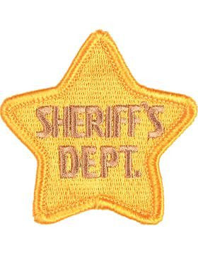 Novelty (U-N221) Sheriff Department Star 2.5" Patch