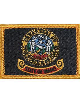 Idaho 2" x 3" Flag (N-S-ID1) with Gold Border