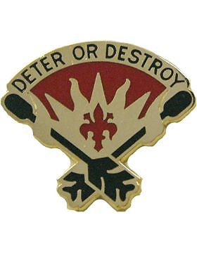 0045 Air Defense Artillery Brigade Unit Crest (Deter Or Destroy)