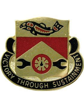 0382 Support Bn Unit Crest (Victory Through Sustainment)