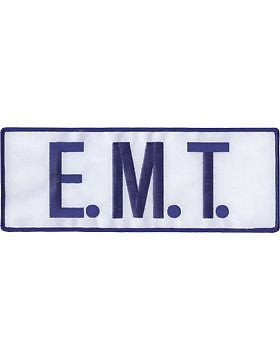 Novelty (U-N102C) Emergency Medical Technician 11" Patch Royal Blue on White