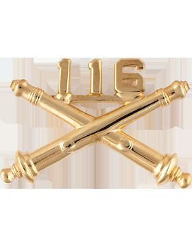 No-Shine (NS-RO-FA-116) 1116th Field Artillery Officer Regimental BOS (Pair)