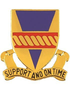 0053 Support Battalion Unit Crest (Support And On Time)