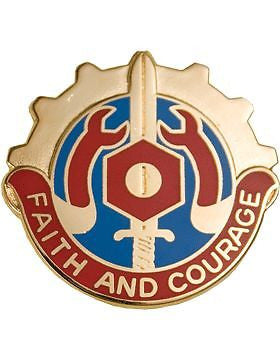 0731 Maintenance Bn Unit Crest (Faith And Courage)