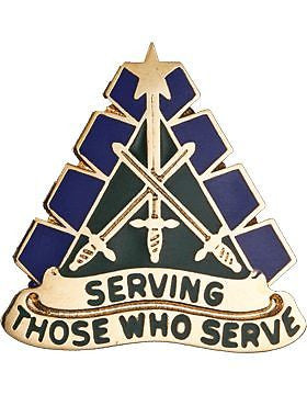 0168 Military Police Unit Crest (Serving Those Who Serve)