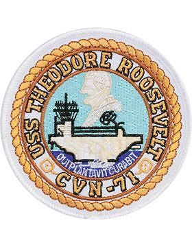 N-NY017 U.S.S. Theodore Roosevelt CVN-71 Round Patch 4"