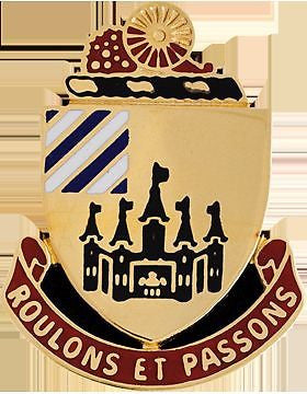 0003 Support Bn Unit Crest (Roulons Et Passons)