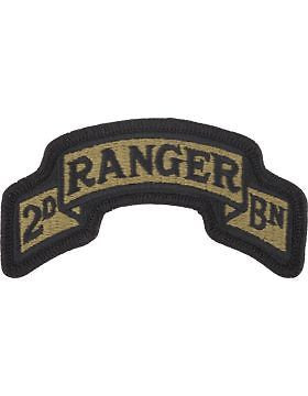 0075 Ranger Regt 2 Bn Scroll Scorpion Patch with Fastener (PMV-0075E)