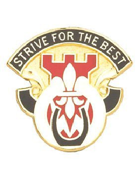 0512 Engineer Bn Unit Crest (Strive For The Best)