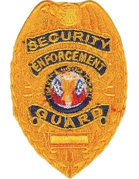 Novelty (U-N206G) Security Enforcement Guard Shield Gold (#116G)