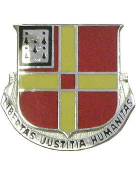 0081 Field Artillery Unit Crest (Libertas Justitia Humanitas)