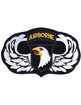 N-046 Parachutist Badge with 101 Patch 4" x 7"