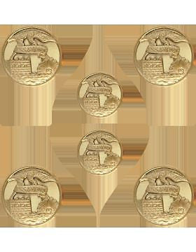 No-Shine Rank (NS-453) Female Engineer Button Set