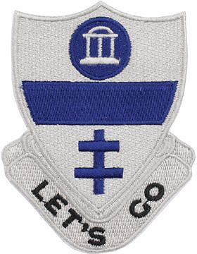 N-DUI-0325 325 Infantry "Let's Go" Patch with Heat Seal 3 1/2"