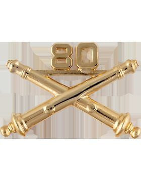 No-Shine (NS-RO-FA-080) 80th Field Artillery Officer Regimental BOS (Pair)