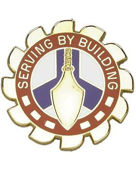 0416 Engineer Command Unit Crest (Serving By Building)