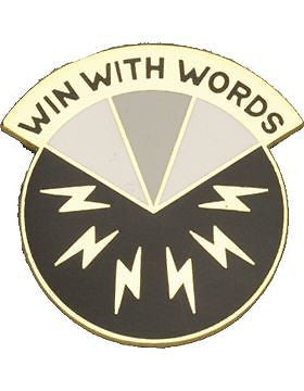 0017 Phychological Bn Unit Crest (Win With Words)