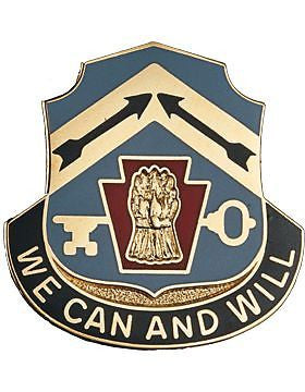 0154 Quartermaster Bn Unit Crest (We Can And Will)