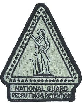 National Guard Recruiting and Retention ACU Patch with Fastener (PV-NG)
