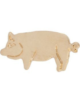Tie Tac (U-T104G) Pig Solid Piece Gold