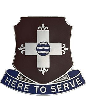 0180 Medical Bn Unit Crest (Here To Serve)