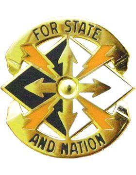 0142 Signal Bde Unit Crest (For State And Nation)