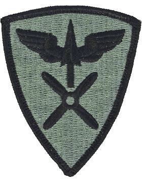 0110 Aviation Brigade ACU Patch with Fastener (PV-0110A)