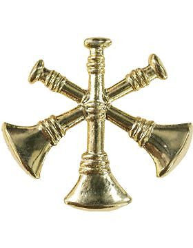 Collar Device U-604G Three Bugles Gold (Pair)