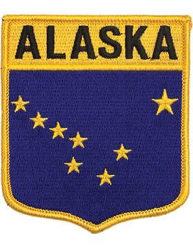 Alaska 3 3/4" Shield (N-SS-AK1) with Gold Border