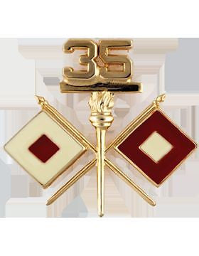 No-Shine (NS-OR-SIG-0035) 35th Signal Officer (Pair)