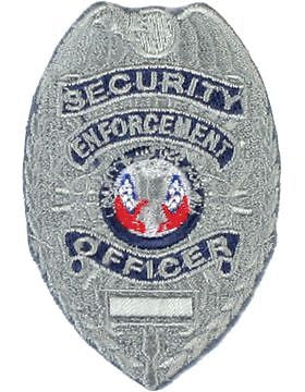 Novelty (U-N205S) Security Enforcement Officer Shield Silver (#115S)
