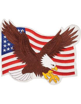 N-470 Eagle On U.S. Flag 10"