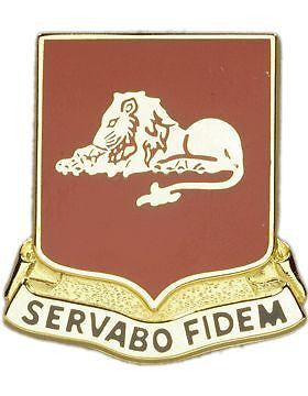 0033 Field Artillery Unit Crest (Servabo Fidem)