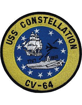 N-NY023 U.S.S. Constellation CV-64 Oval 5"