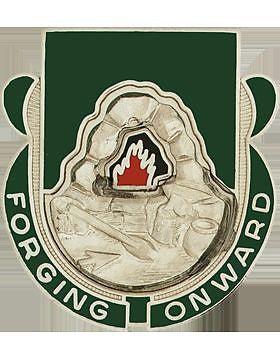 0123 Support Bn Unit Crest (Forgoing Onward)