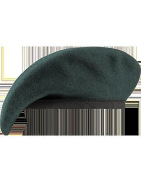 Beret (BT-B08/09) SF Green with Nylon Sweatband Size 7 1/2" (Unlined)