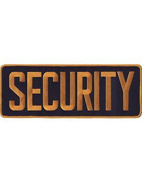 Novelty (U-N104A) Security 11" Patch Gold on Midnight Navy