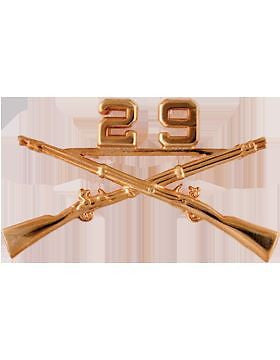 No-Shine (NS-RO-INF-029) 29th Infantry Officer Regimental BOS (Pair)