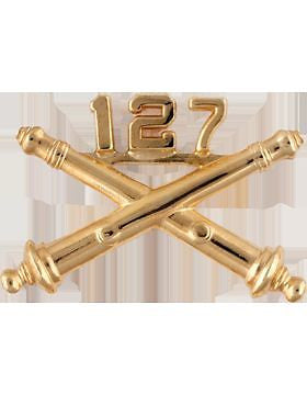 No-Shine (NS-RO-FA-127) 127th Field Artillery Officer Regimental BOS (Pair)