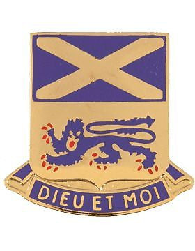0156 Infantry Unit Crest (Dieu Et Moi)