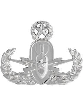 No-Shine Dress Mini (NS-527) Master Explosive Ordnance Disposal Badge (EOD)